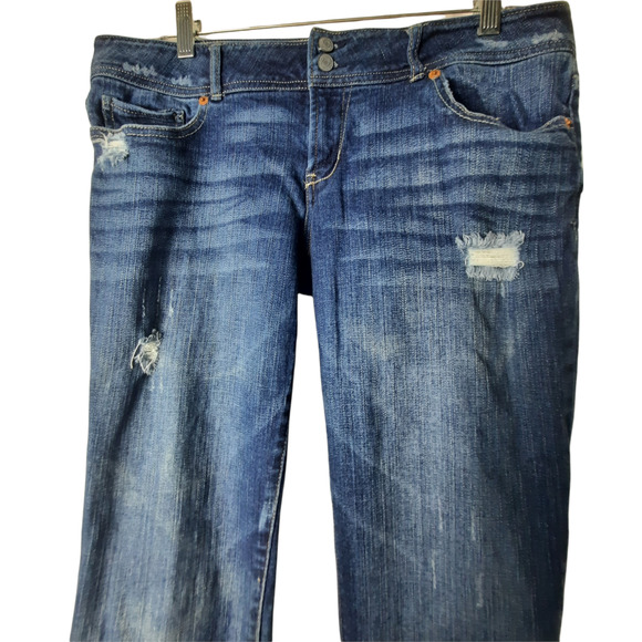 Aeropostale Distressed Capri Jeans Size 11/12 - Picture 3 of 9